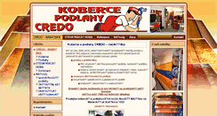 Desktop Screenshot of podlahy-credo.cz
